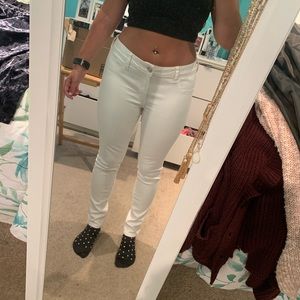 White Jeans from AE - Low Rise - Short Length